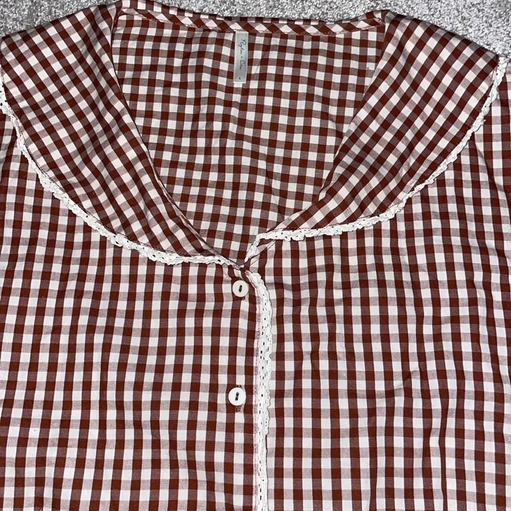 Rylee + Cru Brick Gingham Pajamas - Picture 9 of 12